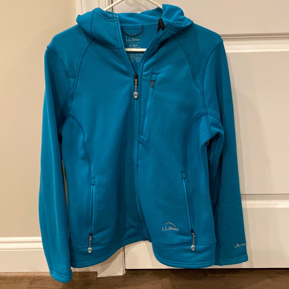 EUC LL Bean hooded zip up